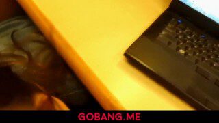HOT CUMSLUT MY WORK PARTNERS DICK AT WORK