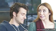 Hot stepmom Jasmine Jae walked in and wanted to lend a hand