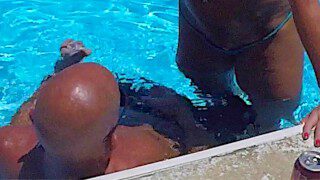 SEXIEST BIKINI FUCK EVER PT 2. Hooters stepmom Fucks Fit stepson in Pool
